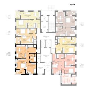 2-к квартира, вторичка, 73м2, 1/18 этаж