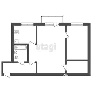 2-к квартира, вторичка, 41м2, 4/5 этаж