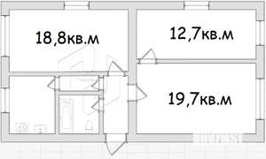 3-к квартира, вторичка, 63м2, 1/5 этаж