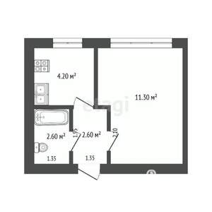 1-к квартира, вторичка, 21м2, 1/9 этаж