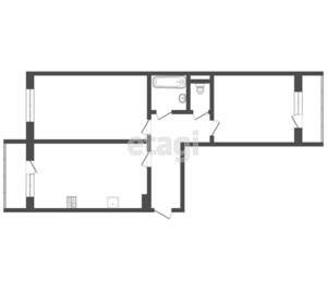 2-к квартира, вторичка, 68м2, 8/8 этаж