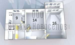 2-к квартира, вторичка, 56м2, 5/5 этаж