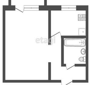 1-к квартира, вторичка, 30м2, 4/5 этаж