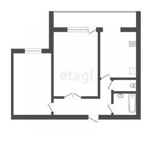 2-к квартира, вторичка, 46м2, 7/10 этаж