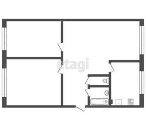 3-к квартира, вторичка, 55м2, 3/5 этаж