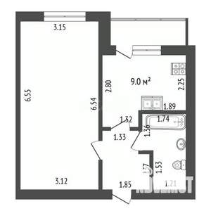 1-к квартира, вторичка, 36м2, 3/10 этаж