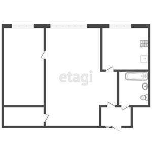 2-к квартира, вторичка, 42м2, 3/5 этаж