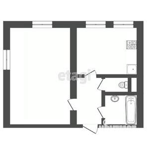 1-к квартира, вторичка, 37м2, 4/5 этаж