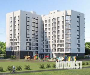 1-к квартира, строящийся дом, 41м2, 2/9 этаж