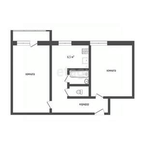 2-к квартира, вторичка, 49м2, 3/10 этаж