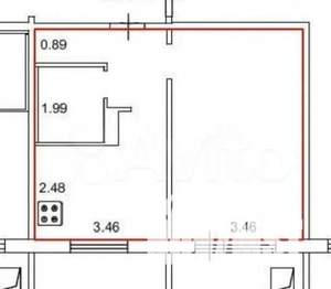 1-к квартира, вторичка, 37м2, 6/10 этаж