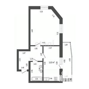 1-к квартира, вторичка, 41м2, 2/9 этаж