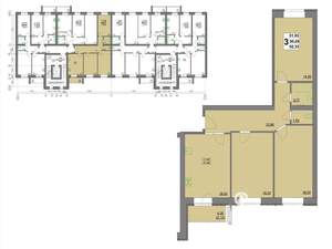 3-к квартира, вторичка, 92м2, 7/10 этаж