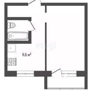 1-к квартира, вторичка, 37м2, 8/10 этаж