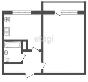 1-к квартира, вторичка, 36м2, 5/10 этаж