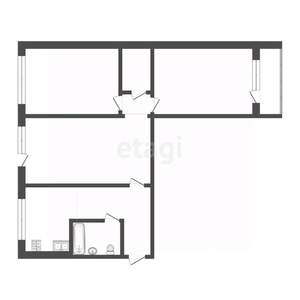 3-к квартира, вторичка, 64м2, 5/5 этаж