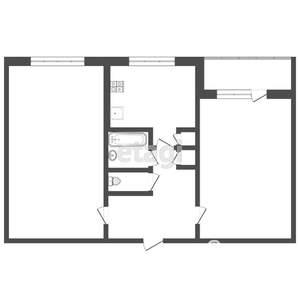 2-к квартира, вторичка, 47м2, 5/5 этаж