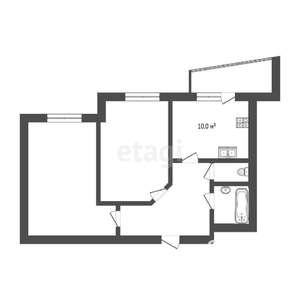 2-к квартира, вторичка, 60м2, 13/16 этаж