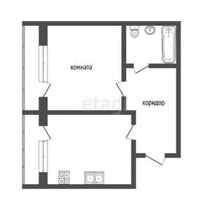1-к квартира, вторичка, 45м2, 7/10 этаж