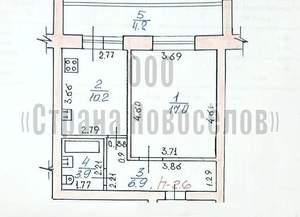 1-к квартира, вторичка, 42м2, 1/5 этаж