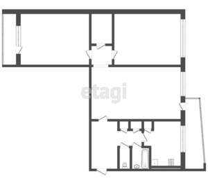 3-к квартира, вторичка, 64м2, 7/9 этаж
