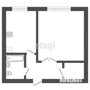 1-к квартира, вторичка, 35м2, 3/9 этаж