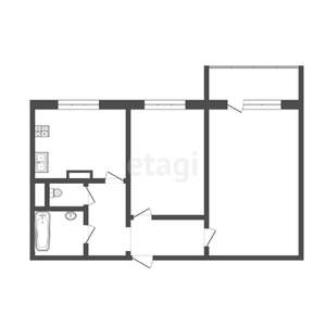 2-к квартира, вторичка, 55м2, 8/10 этаж