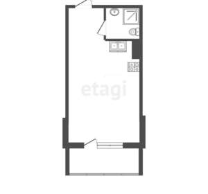 Студия квартира, вторичка, 22м2, 4/11 этаж