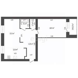 2-к квартира, вторичка, 62м2, 3/7 этаж
