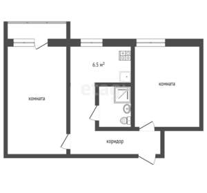 2-к квартира, вторичка, 49м2, 6/9 этаж