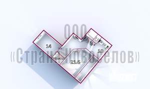 2-к квартира, вторичка, 74м2, 1/9 этаж