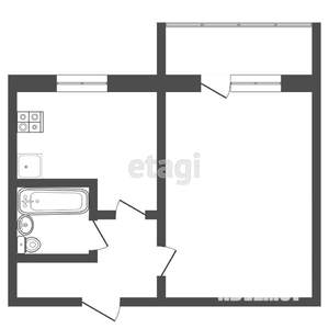 1-к квартира, вторичка, 37м2, 4/10 этаж
