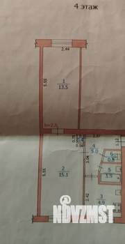 2-к квартира, вторичка, 42м2, 4/5 этаж