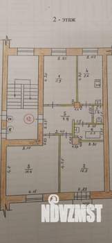 3-к квартира, вторичка, 70м2, 2/2 этаж