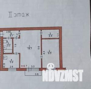 2-к квартира, вторичка, 43м2, 2/3 этаж
