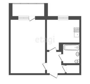1-к квартира, вторичка, 38м2, 2/10 этаж