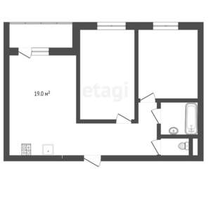 2-к квартира, вторичка, 60м2, 15/15 этаж