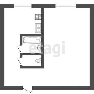 1-к квартира, вторичка, 33м2, 5/5 этаж