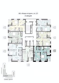 2-к квартира, вторичка, 61м2, 10/18 этаж