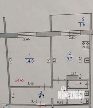 1-к квартира, вторичка, 33м2, 2/9 этаж