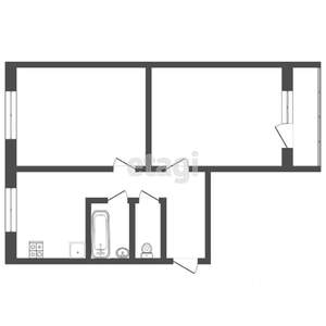 2-к квартира, вторичка, 47м2, 5/5 этаж