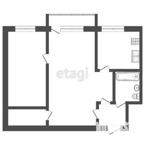 2-к квартира, вторичка, 41м2, 2/5 этаж