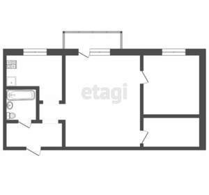 2-к квартира, вторичка, 44м2, 2/5 этаж