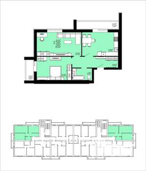 2-к квартира, вторичка, 77м2, 10/10 этаж