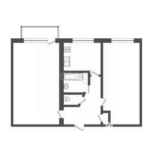 2-к квартира, вторичка, 41м2, 2/5 этаж