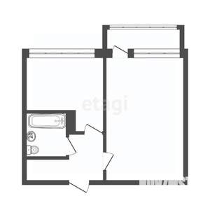 1-к квартира, вторичка, 39м2, 3/11 этаж