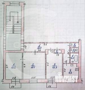3-к квартира, вторичка, 71м2, 3/5 этаж