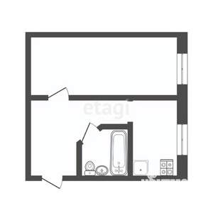 1-к квартира, вторичка, 34м2, 5/5 этаж
