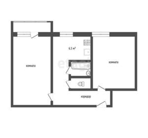 2-к квартира, вторичка, 49м2, 1/9 этаж