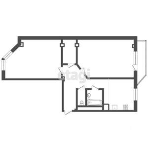 2-к квартира, вторичка, 74м2, 5/16 этаж